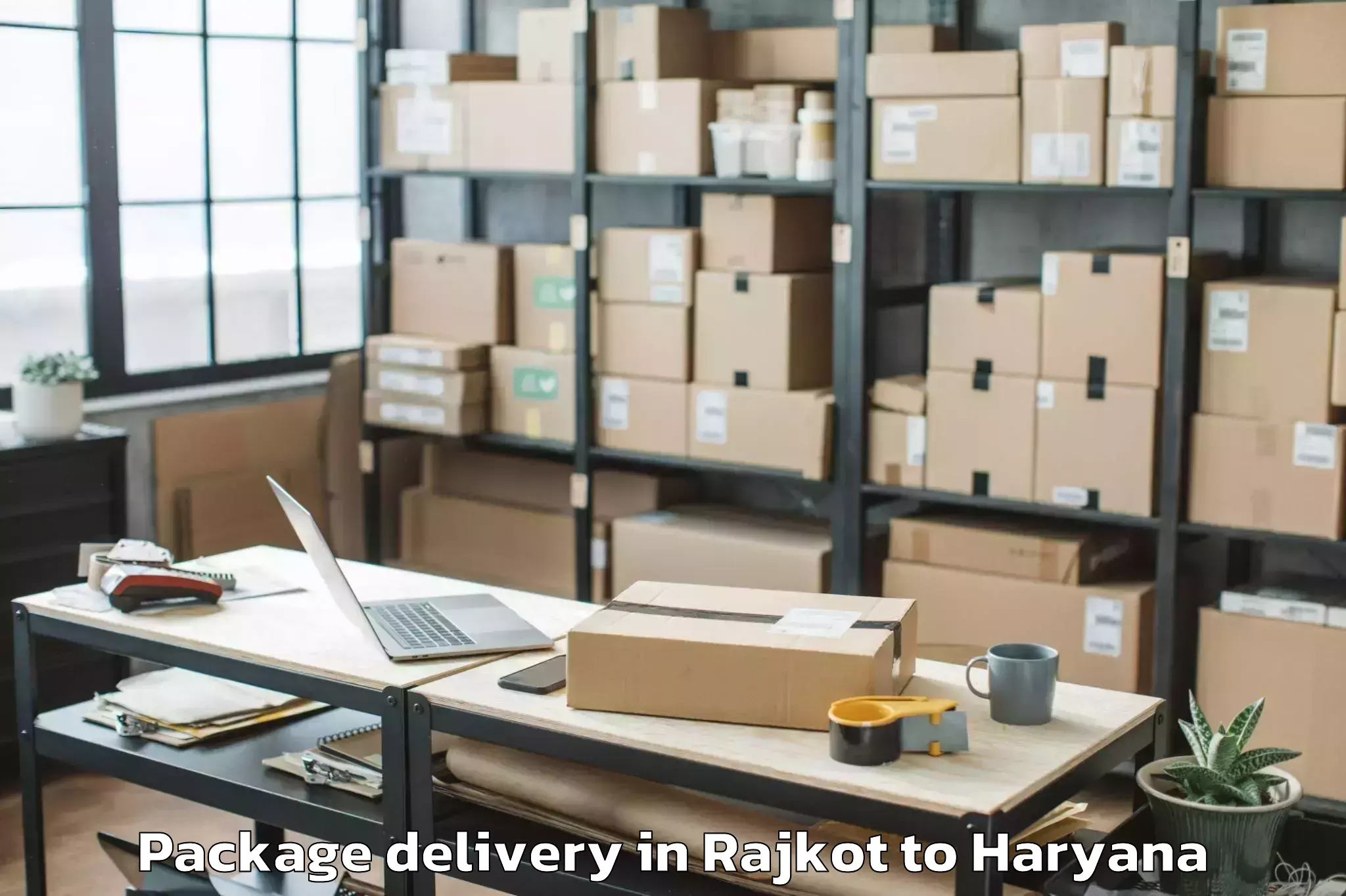 Discover Rajkot to Op Jindal Global University So Package Delivery